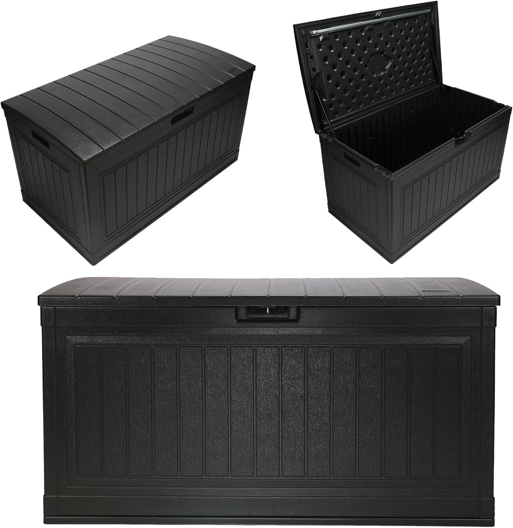 Suncast 80-Gal. Waterproof Resin Large Outdoor Patio Deck Box