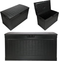Suncast 80-Gal. Waterproof Resin Large Outdoor Patio Deck Box by Suncast