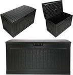 Suncast 80-Gal. Waterproof Resin Large Outdoor Patio Deck Box by Suncast
