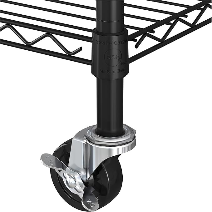 Seville Classics UltraDurable Heavy Duty NSF Solid Steel Wire Rack Storage Unit - Image 7
