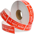 L LIKED 1x3 Inches 1000 Handle with Care - Do Not Bend Stickers | Thank You Shipping Warning Labels for Shipping, Packing & Moving, Permanent Adhesive