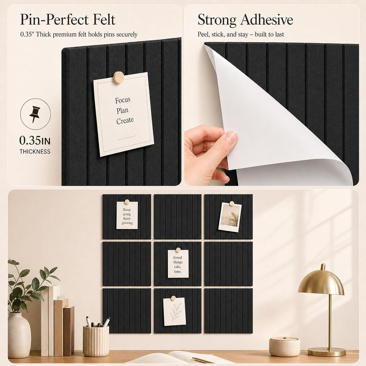 Felt Bulletin Board & Cork Board Alternative 48" x 36"- 12 Pack