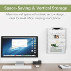 EasyPAG 5 Pocket Mesh Wall File Organizer, Hanging Paper Folder Holder - Image 3