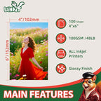 Uinkit Premium Glossy Inkjet Photo Paper - Image 2