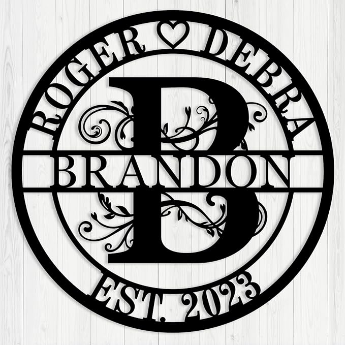 Custom Metal Monogram, Personalized Last Name Décor, Custom Name Signs by Unknown