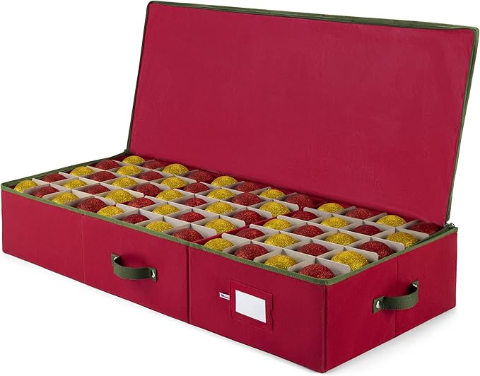 ZOBER Underbed Christmas Ornament Storage Box by ZOBER