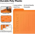 Dunwell Plastic Colored File Folders, 1/3 Tab File Folders - Image 4
