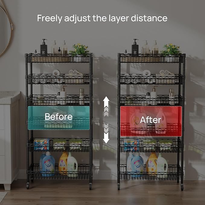 SINGAYE Shelf Closet Wire Shelving：Adjustable Metal Unit - Image 4