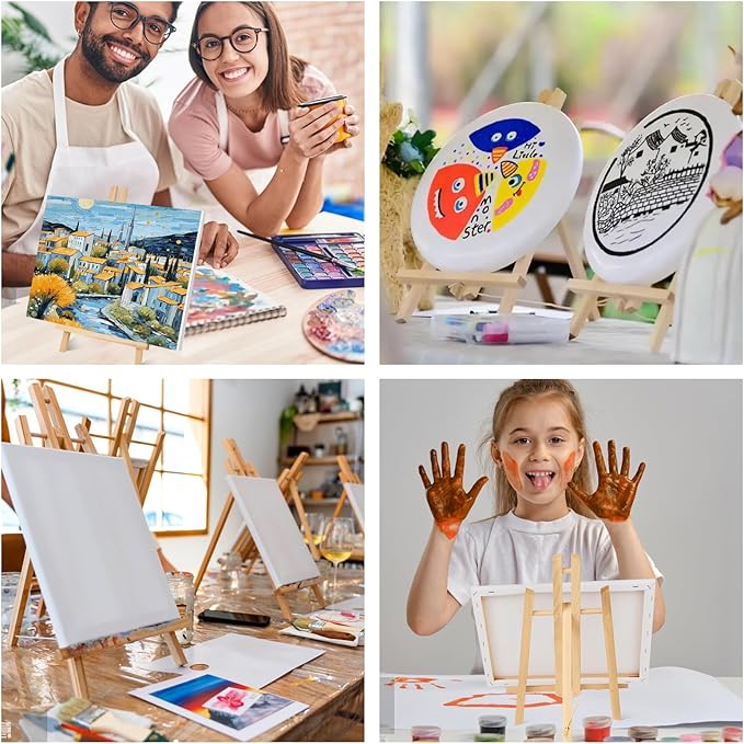 ESRICH 2 Pack 11.8" Wood Easels, Tabletop Easel - Image 7