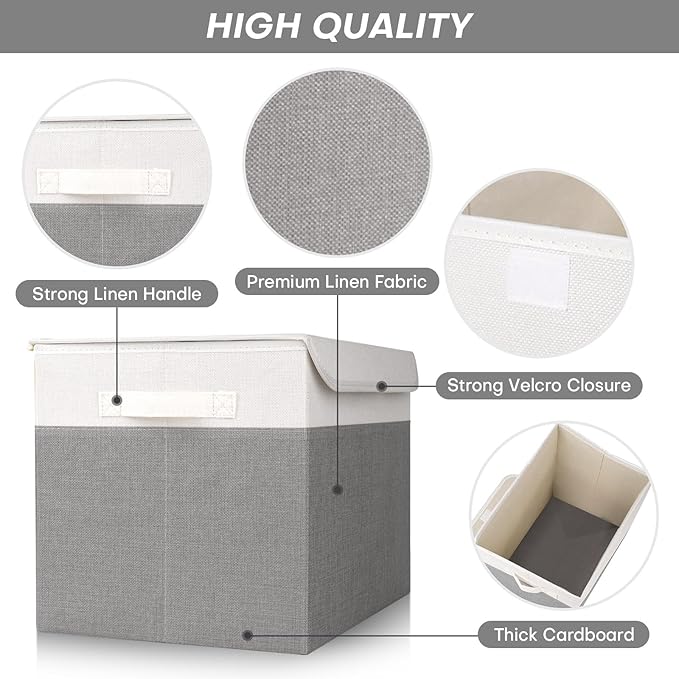 Bagnizer Large 17" 42 Quarts Collapsible Stackable Storage Bins - Image 5