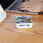 Ceramic Farmhouse Paper Clip Holders for Desk 3.3 Inch, White | Ceramic, farmhouse, 3.3in, white, paper clip holder, desk organizer, durable, easy-clean, non-slip, compact, versatile, cute