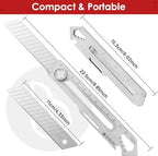 BIBURY 2 Pack Mutipurpose Utility Knife, Heave Duty Full Stainless Steel - Image 3
