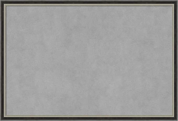 Amanti Art Black Framed Magnetic Board 17x25 Medium Vision Board by AmantiArt