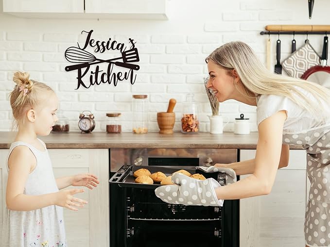 Custom Kitchen Name Sign, Personalized Metal Kitchen Sign, Housewarming Cooking - Image 4