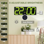 LED Large Digital Wall Clock, Oversize Digital Clock - Image 3