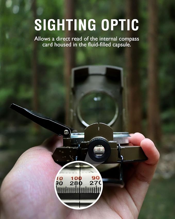 Eyeskey Multifunctional Military Sighting Navigation Compass - Image 4