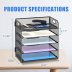 Supeasy 2 Pack 5-Tier Desk Organizer - Image 6