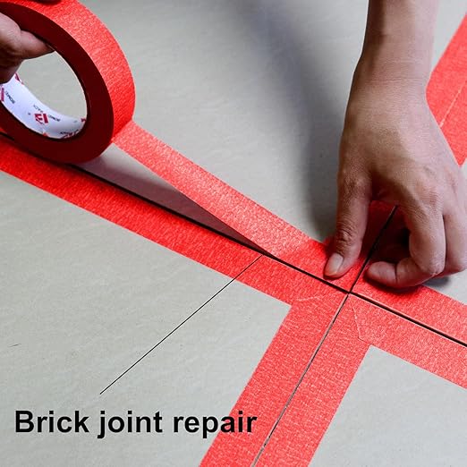 BOMEI PACK Red Painters Tape 1 Inch - Image 6