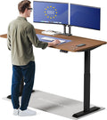 Desktronic HomeOne Standing Desk 60x30 — Ergonomic Sit Stand Home Office Desk, Made in Europe, Electric Dual Motor Height Adjustable, USB & USB-C Charging, Wobble-Free, Touchscreen, 3 Memory Presets