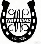 Personalized Horseshoe Metal Sign - Image 4