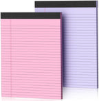 2 Pack Legal Pads 8.5 x 11 Pink Note Pads 8.5 x 11 Purple Notepad 8.5 x 11 by Nichela