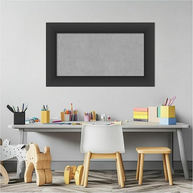 Amanti Art Black Framed Magnetic Board 17x29 Small Vision Board - Image 5