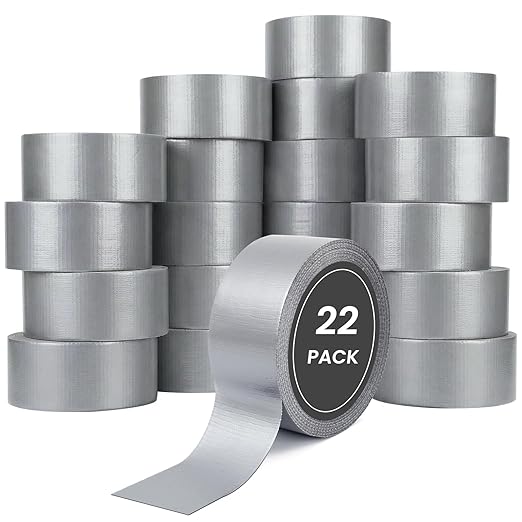 TOMAIX 22 Rolls Heavy Duty Duct Tape Bulk, 720 Yards, Waterproof & Strong by Unknown