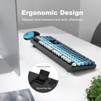 MOFII Wireless Keyboard and Mouse Combo, Full Size 2.4G Plug and Play - Image 3
