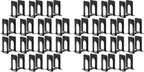 Happyhapi 14 Pair Book Ends for Shelves, 28 Pcs Metal Bookends Book Holder for Shelf, Heavy Book Stopper for Desk, Simple Library Office Home Bookend, 4.9 x 5.7 x 6.5 in, Black (Pack of 2)