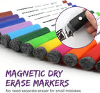 cloudriver Magnetic Dry Erase Markers, 24 Pack Whiteboard Markers - Image 3