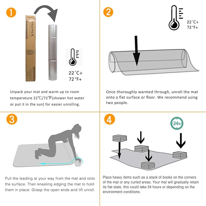 HOMEK Office Chair Mat for Low Pile Carpet, 48” x 36” Transparent Office Desk - Image 7