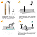 HOMEK Office Chair Mat for Low Pile Carpet, 48” x 36” Transparent Office Desk - Image 7