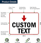 Custom Arrow, Custom Directional Sign, Down Arrow, 18x24 Inches, 55 mil thick - Image 6