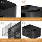 Marbrasse Pen Organizer with 2 Drawer, Desk Organizers and Accessories with 5 - Image 6