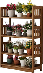 AnywaysWood 4 Tier Solid Wood Open Shelf Bookcase, Modern Wooden Display - Image 8