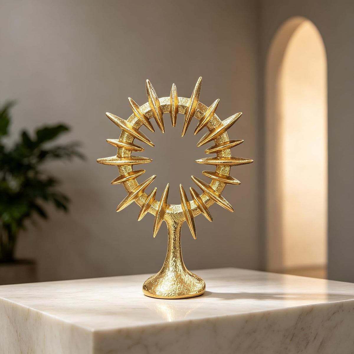 10" Modern Abstract Decorative Sculpture, Dining Living Room Desk Decor,...