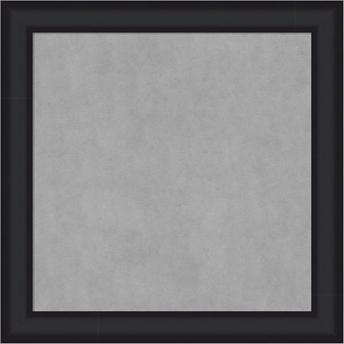Amanti Art Black Framed Magnetic Board 29x29 Medium Vision Board by AmantiArt