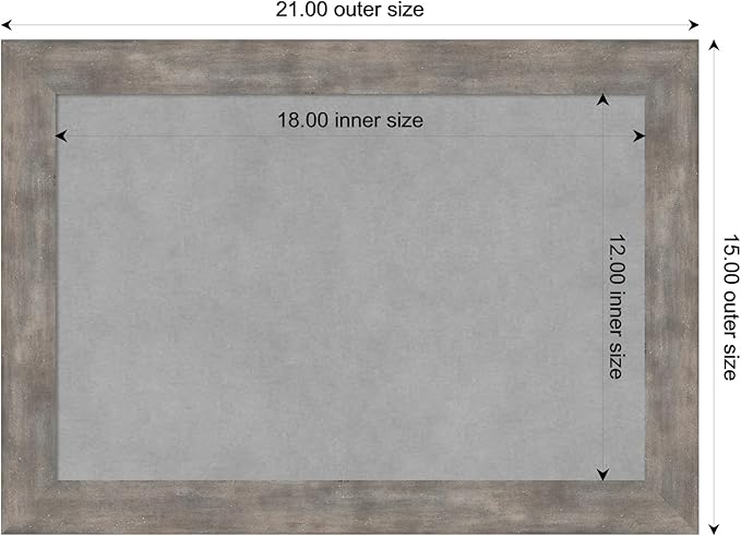 Amanti Art Silver Framed Magnetic Board 15x21 Small Vision Board - Image 4