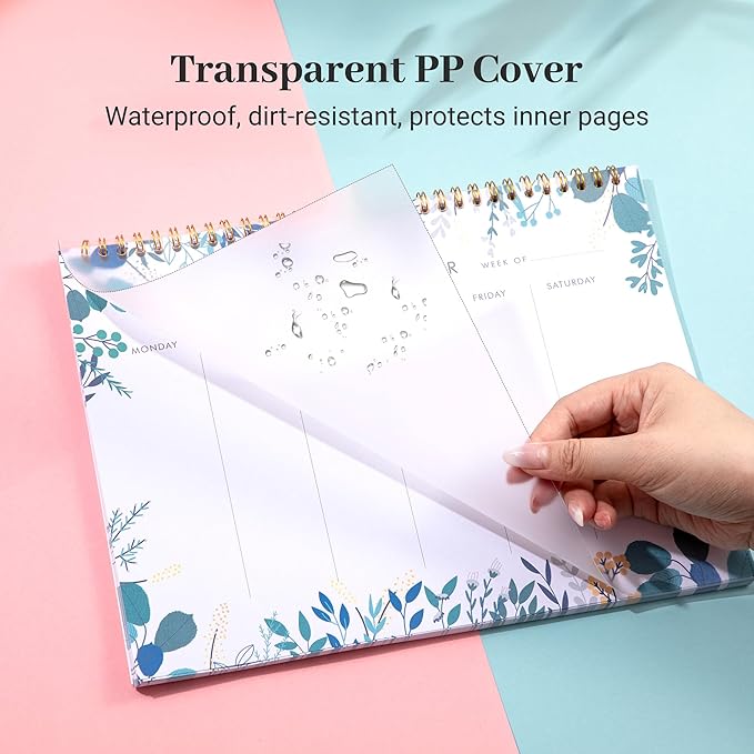 8.5x11 Weekly Planner Notepad Undated To Do List Note pad 52 Weekly Desk Wall - Image 7
