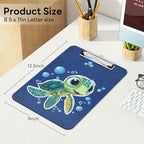 Luminzo Plastic Cute Clipboard Low-Profile Metal Clip, A4 Letter Size 9 x 12.5 - Image 2