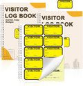 3 Pack Visitor Badges with Carbon Copy Visitor Stickers Letter Size Visitor Log