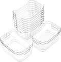 AntStep 12 Pack Clear Plastic Storage Bins, Pantry Organizers and Storage by Unknown