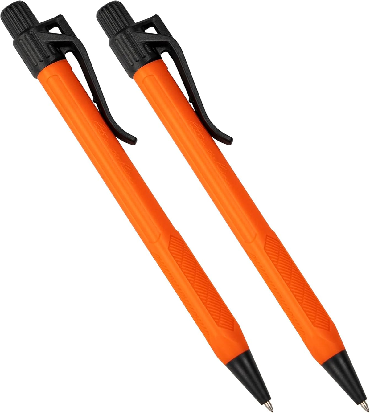 Rite in the Rain Weatherproof Durable Orange Clicker Pen - Black Ink, 2 Pack ...