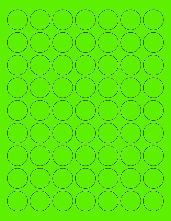 NextDayLabels - 8-1/2 x 11 Neon Color High Light Fluorescent Labels by NextDayLabels