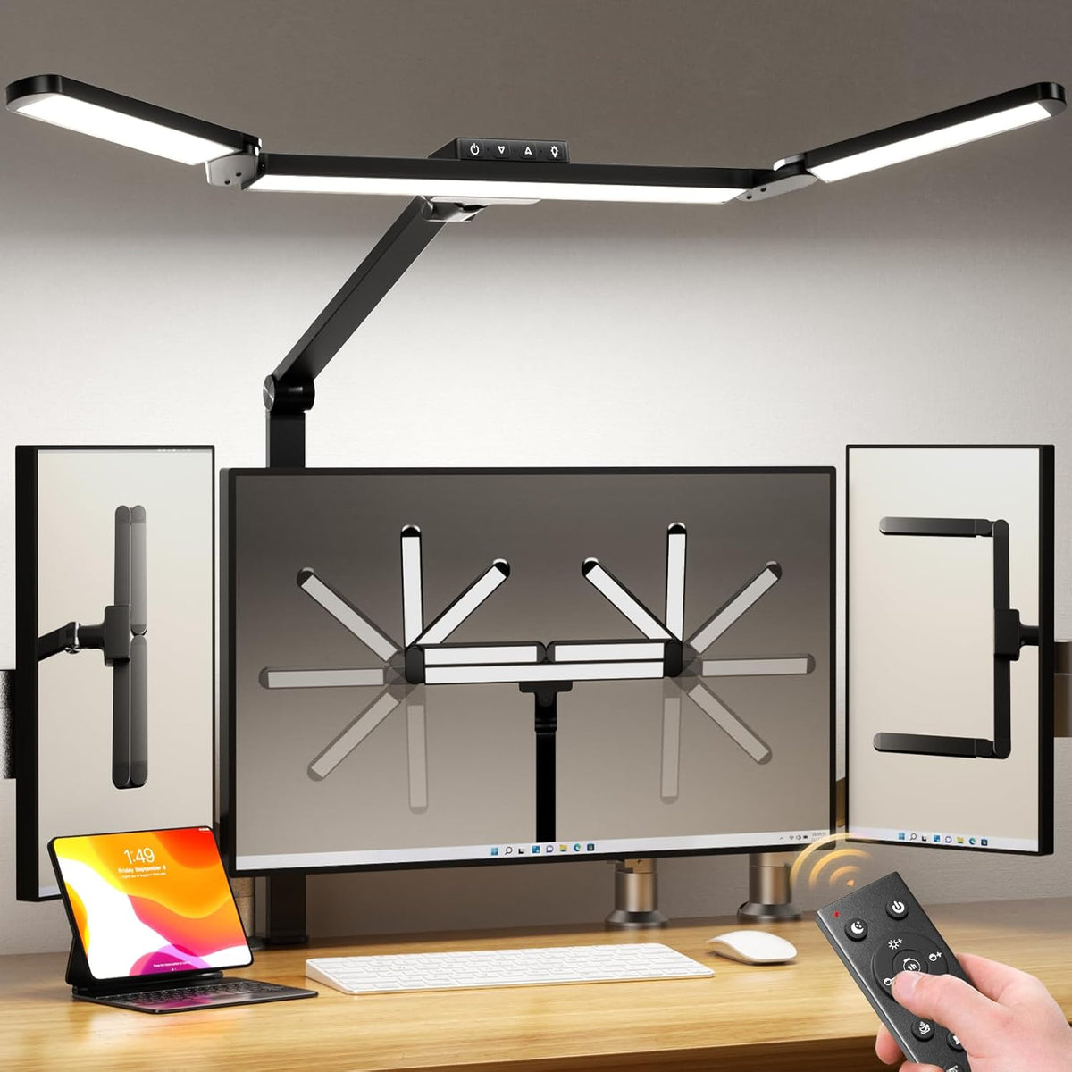 airlonv led desk lamp with clamp, architect desk, main product view