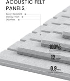 Large Felt Bulletin Board 48" x 36" Cork Board Alternative-12 Pack - Image 4