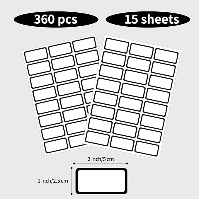 STARLIBOO Removable Labels, Blank Freezer Labels - Image 4