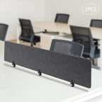 Clamp-On Acoustic Desk Divider, Desktop Privacy Panel, Sound Absorbing - Image 7
