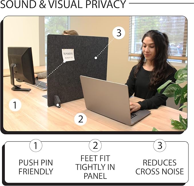 Planche Acoustic Freestanding Desk Divider - Image 4