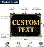 Custom Sign, Custom Street Sign, 11 Font Colors, 13 Font Styles, 4 Hole Options - Image 6